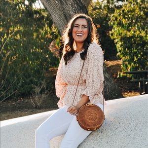 Pink Polka Dot Cropped Top